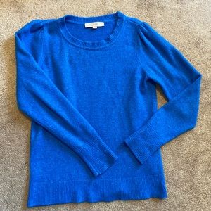 LOFT bright blue sweater